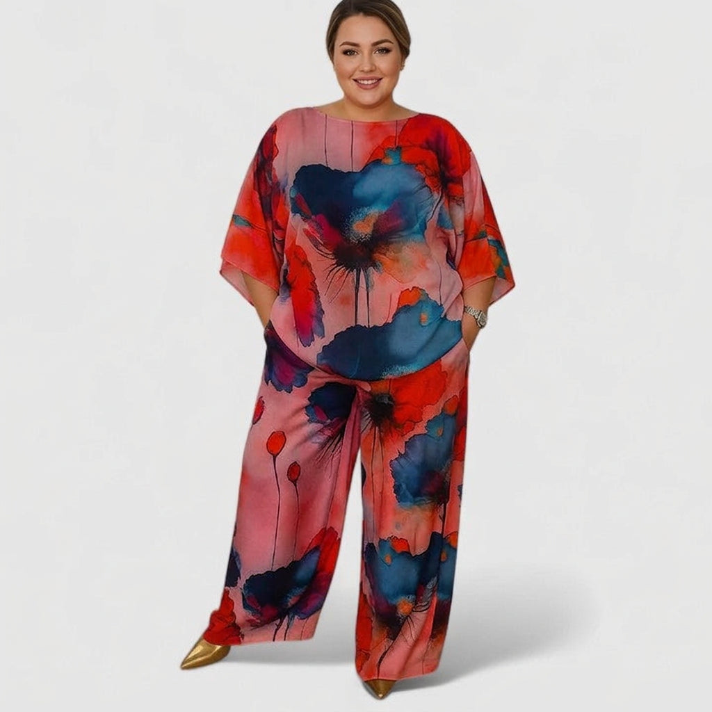 Monica™ | Elegant Two-Piece Set - Plus size model