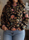 Odilia | Golden Vine Turtleneck - Plus size model