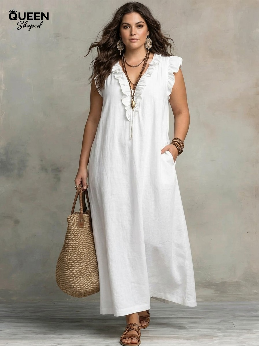 Sienna | Boho Ruffle Maxi Dress