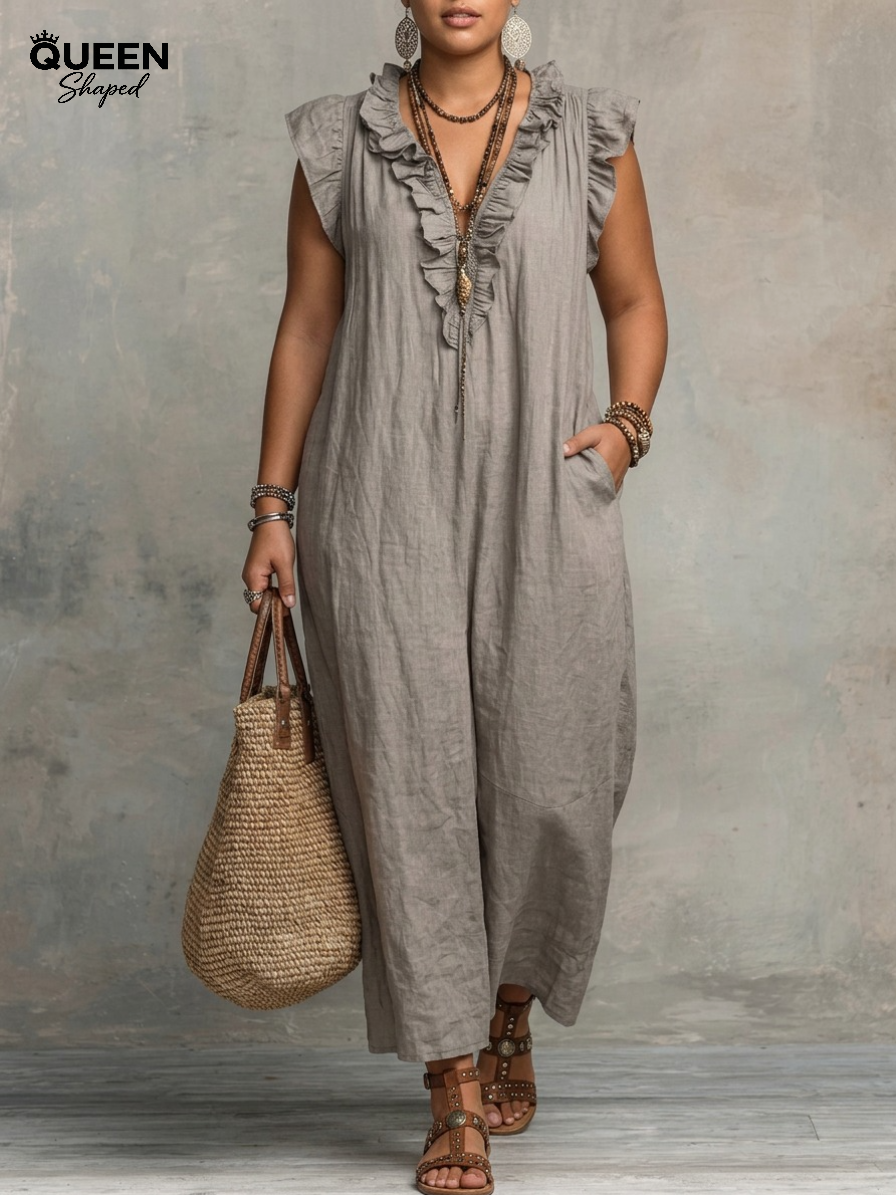 Sienna | Boho Ruffle Maxi Dress