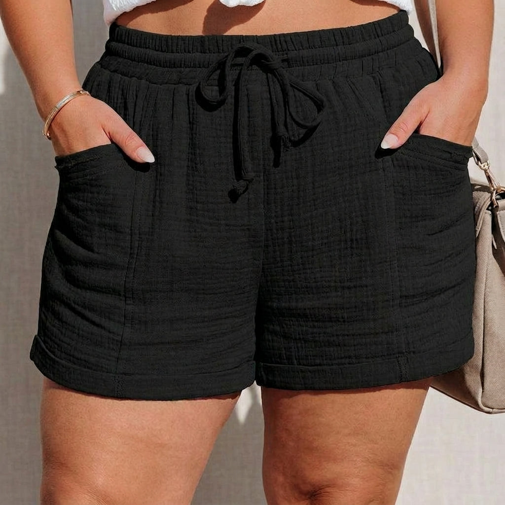Susan | Effortlessly Comfortable Summer Shorts - Plus size model
