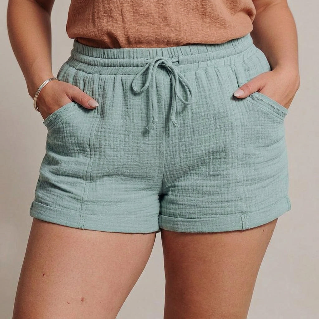 Susan | Effortlessly Comfortable Summer Shorts - Plus size model