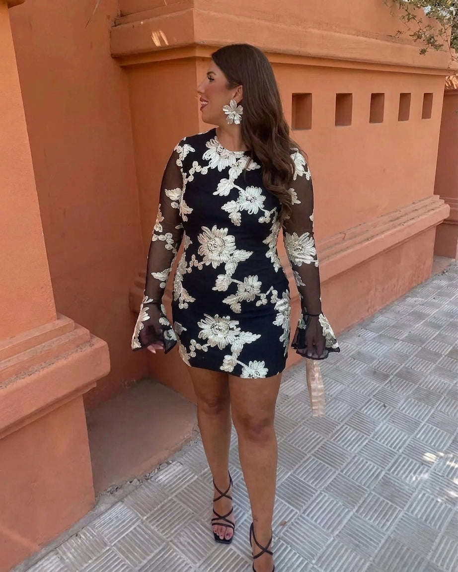 Ellie Mini Dress - Plus size model