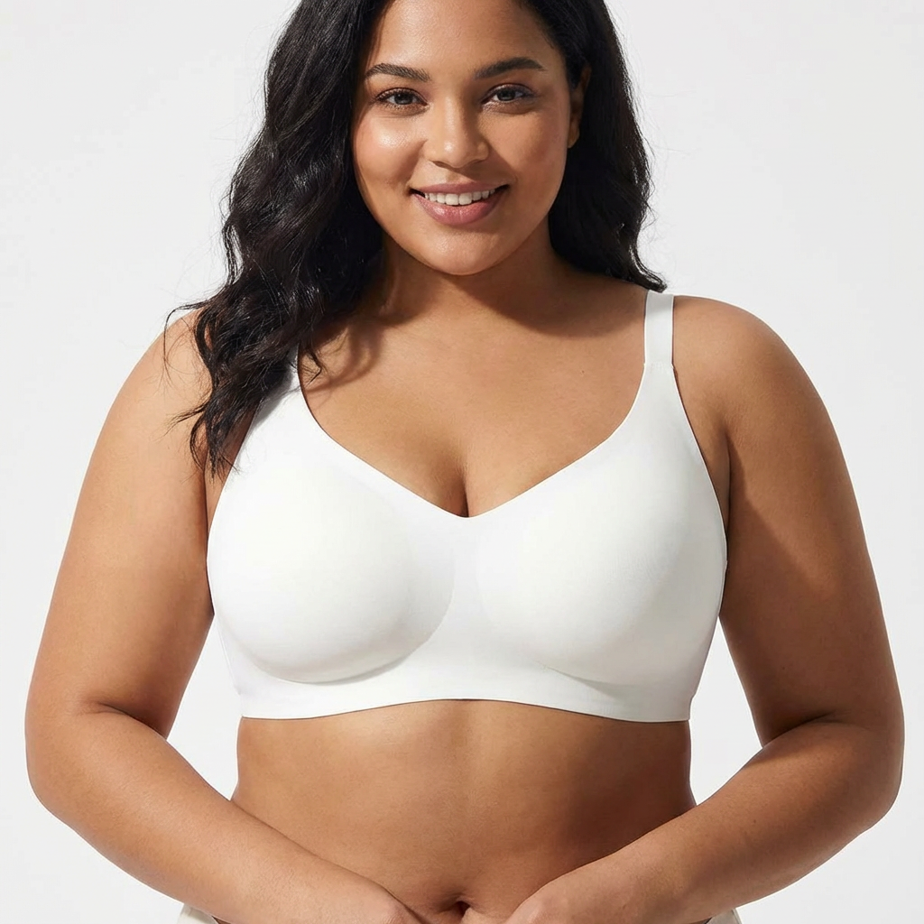 Gel Bra Without Underwire - Plus size model